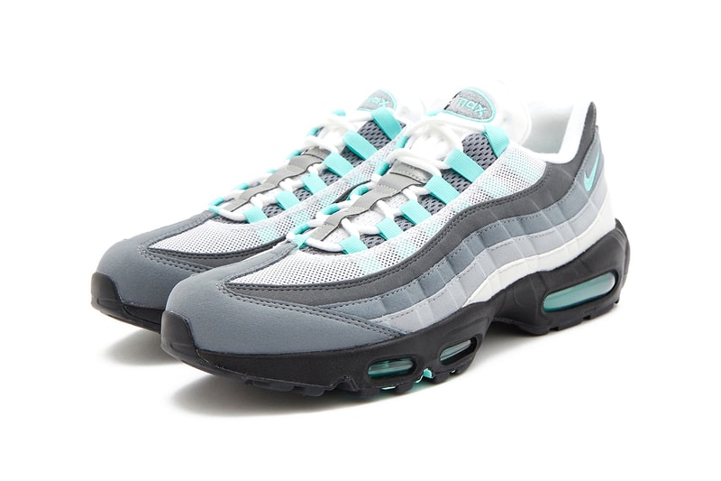 ナイキエアマックス 95 に爽やかな“ターコイズブルー”の映える新色 “ハイパー ターコイズ” が登場 First Look at Nike Air Max 95 "Hyper Turquoise" FV4710-100 White/Hyper Turquoise-Iron Grey-Cool Grey-Wolf Grey-Photon Dust