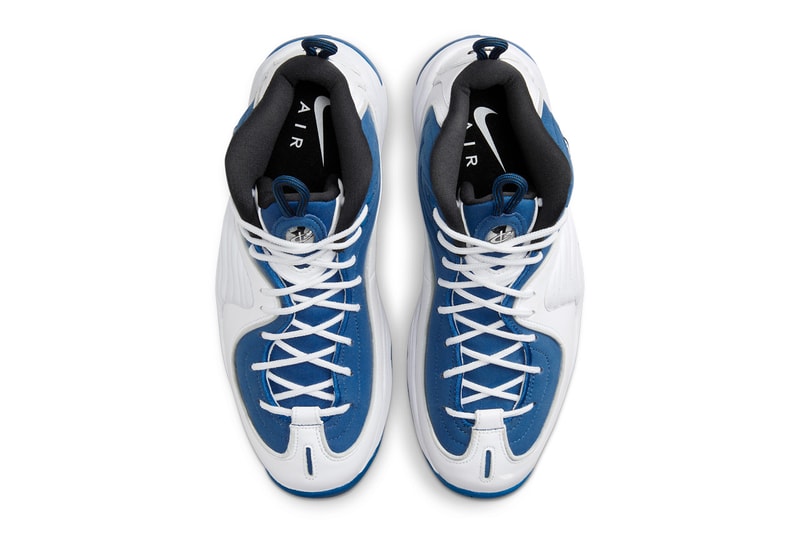 Nike Air Penny 2 のオリジナルカラーが待望の再復刻 Nike Air Penny 2 Returns in "Atlantic Blue" Later This Year holiday 2023 FN4438-400 white black metallic silver retro basketball high tops penny hardaway release date info