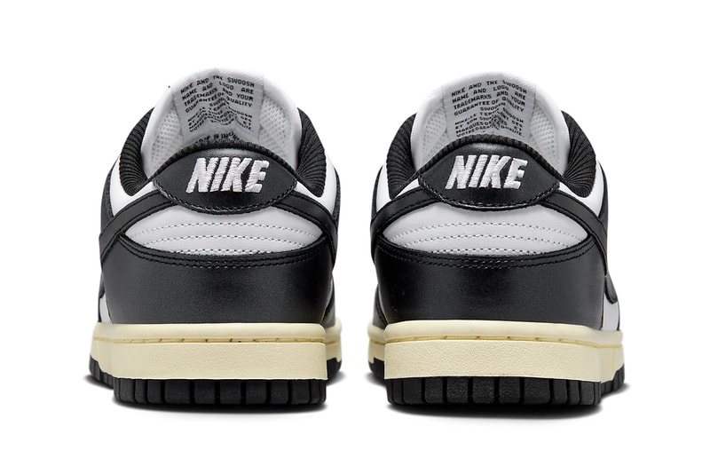 ナイキからダンクロー“パンダ”を長年保管していたかのような新色が登場 Nike Dunk Low Vintage Panda FQ8899-100 Release Info date store list buying guide photos price