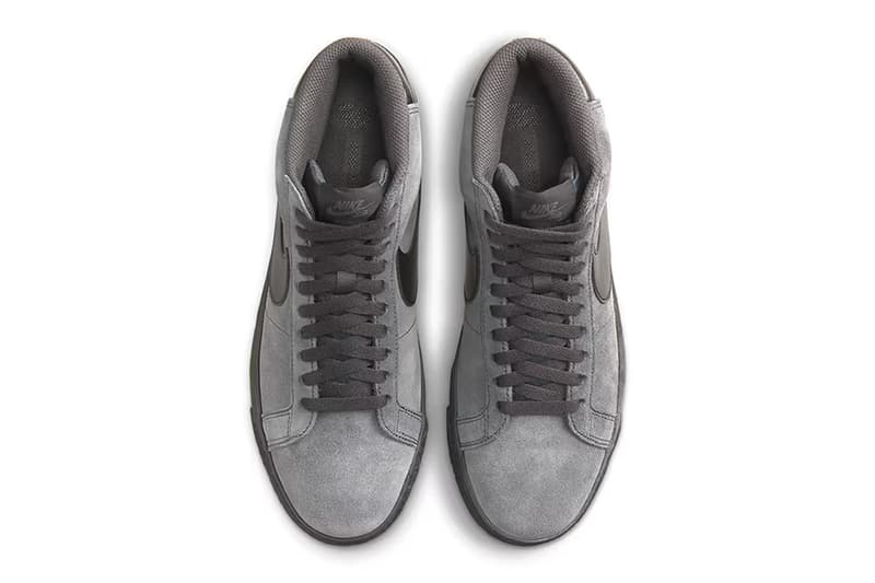 ナイキSBからヴィンテージ感漂うブレザーミッドの新作 アンスラサイト スエードが登場 Nike SB Blazer Mid Anthracite FD0731-001 Release Info