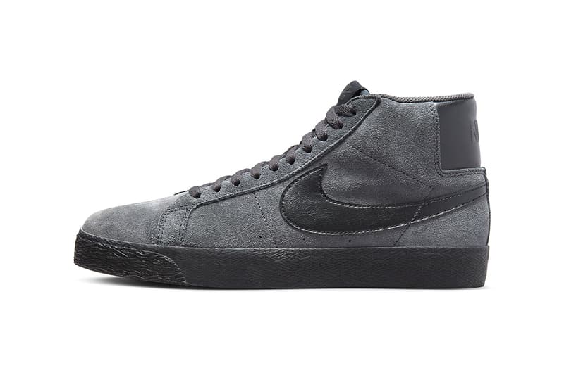 ナイキSBからヴィンテージ感漂うブレザーミッドの新作 アンスラサイト スエードが登場 Nike SB Blazer Mid Anthracite FD0731-001 Release Info