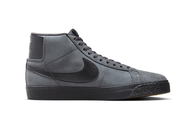 ナイキSBからヴィンテージ感漂うブレザーミッドの新作 アンスラサイト スエードが登場 Nike SB Blazer Mid Anthracite FD0731-001 Release Info