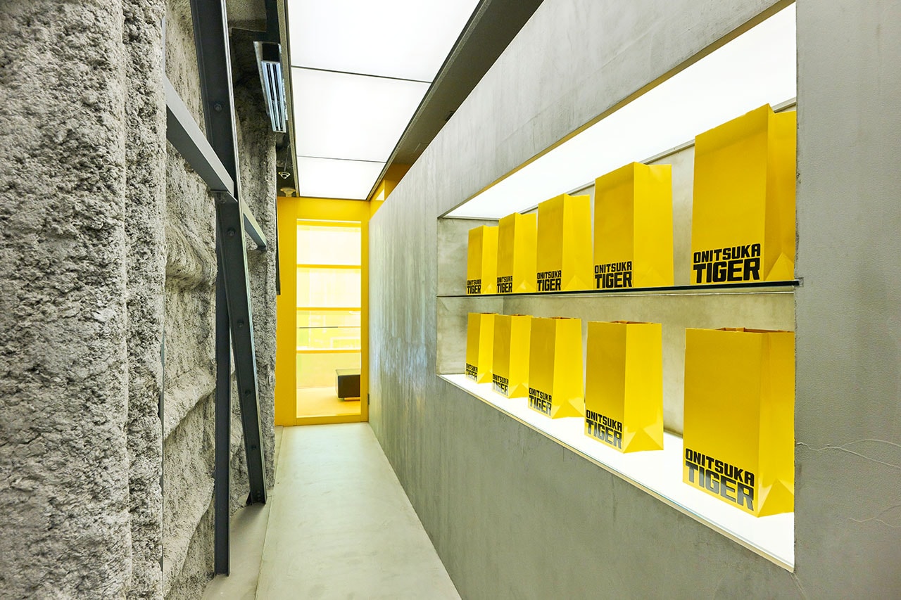 オニツカタイガーが銀座に新たなコンセプトストアをオープン Onitsuka Tiger Yellow Collection Concept Store Ginza Open Info