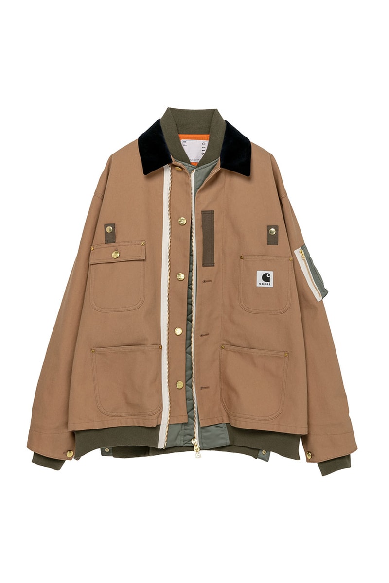 サカイ x カーハート WIPから最新コラボコレクションが登場 sacai carhartt wip 2023 fall winter collabo collection release info