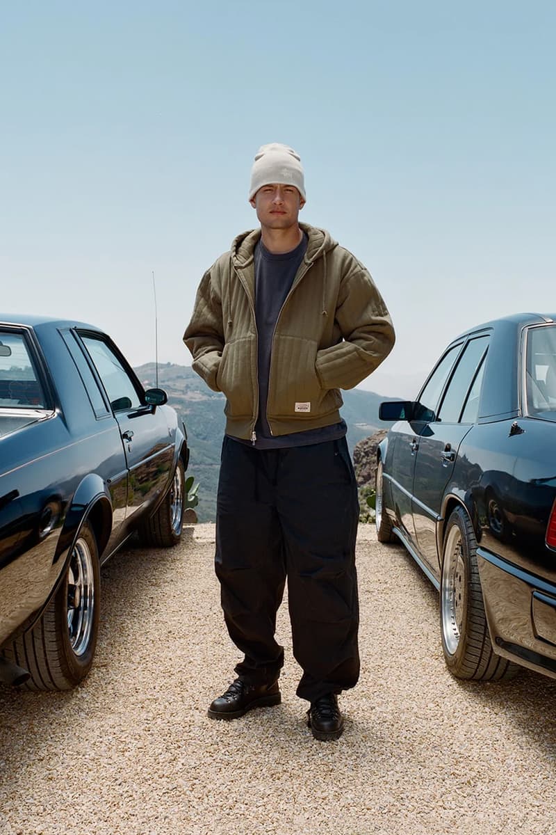 ステューシー 2023年秋コレクション stussy fall winter 2023 collection lookbook puffer knit sweaters denim jacket vest trucker hats dice cargo pants zip up jacket release date info store list buying guide photos price 