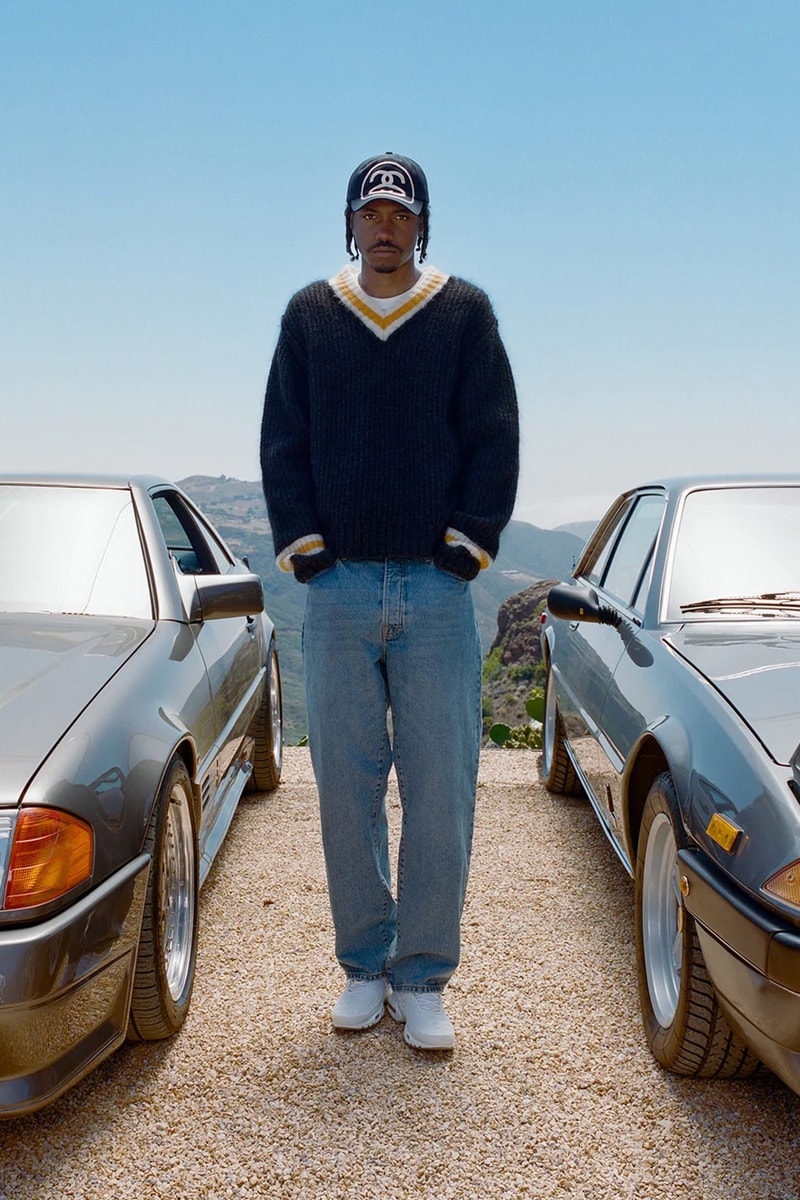 ステューシー 2023年秋コレクション stussy fall winter 2023 collection lookbook puffer knit sweaters denim jacket vest trucker hats dice cargo pants zip up jacket release date info store list buying guide photos price