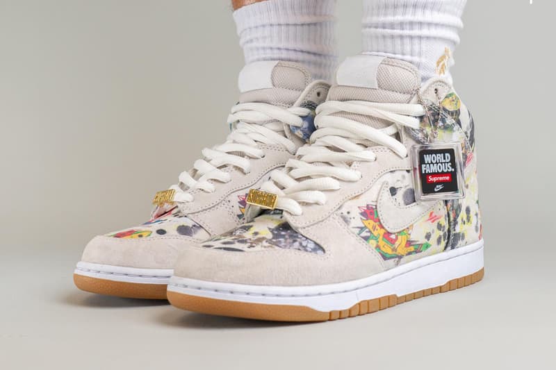 シュプリームがナイキ SB とのコラボ Dunk  “ラメルジー” の発売を正式に予告 Supreme announces nike sb dunk rammellzee release date RAMM:ΣLL:ZΣΣ