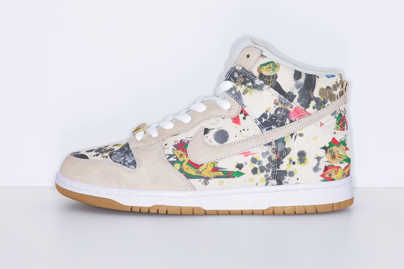 シュプリーム x ナイキ SB ラメルジー ダンクの公式ビジュアルが解禁 Supreme x Nike SB Rammellzee Dunk high low release info RAMM:ΣLL:ZΣΣ