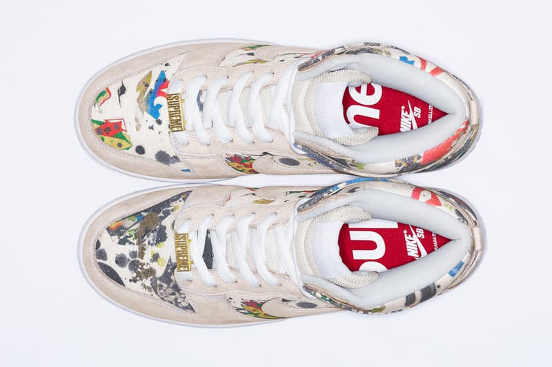 シュプリーム x ナイキ SB ラメルジー ダンクの公式ビジュアルが解禁 Supreme x Nike SB Rammellzee Dunk high low release info RAMM:ΣLL:ZΣΣ