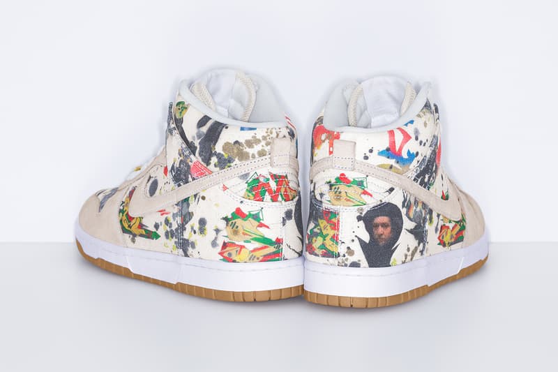 シュプリーム x ナイキ SB ラメルジー ダンクの公式ビジュアルが解禁 Supreme x Nike SB Rammellzee Dunk high low release info RAMM:ΣLL:ZΣΣ