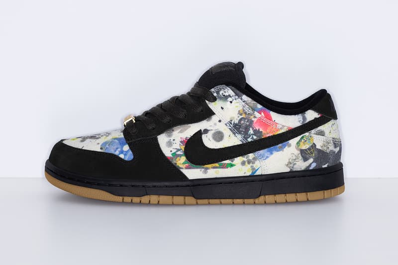 シュプリーム x ナイキ SB ラメルジー ダンクの公式ビジュアルが解禁 Supreme x Nike SB Rammellzee Dunk high low release info RAMM:ΣLL:ZΣΣ