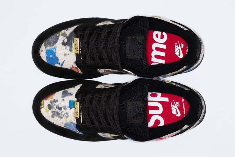 シュプリーム x ナイキ SB ラメルジー ダンクの公式ビジュアルが解禁 Supreme x Nike SB Rammellzee Dunk high low release info RAMM:ΣLL:ZΣΣ