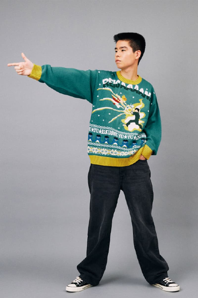 『幽☆遊☆白書』の幽助らを“ダサく”デフォルメしたアグリーセーターが発売 Yu Yu Hakusho Ugly Sweater release info