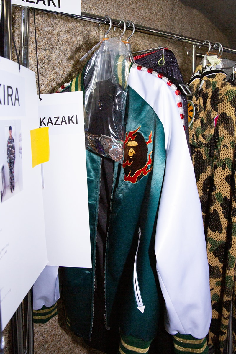 ア・ベイシング・エイプ 国内初ランウェイショーのバックステージに潜入 A BATHING APE®︎ 2024 spring summer collection backstage rakuten fashion week tokyo