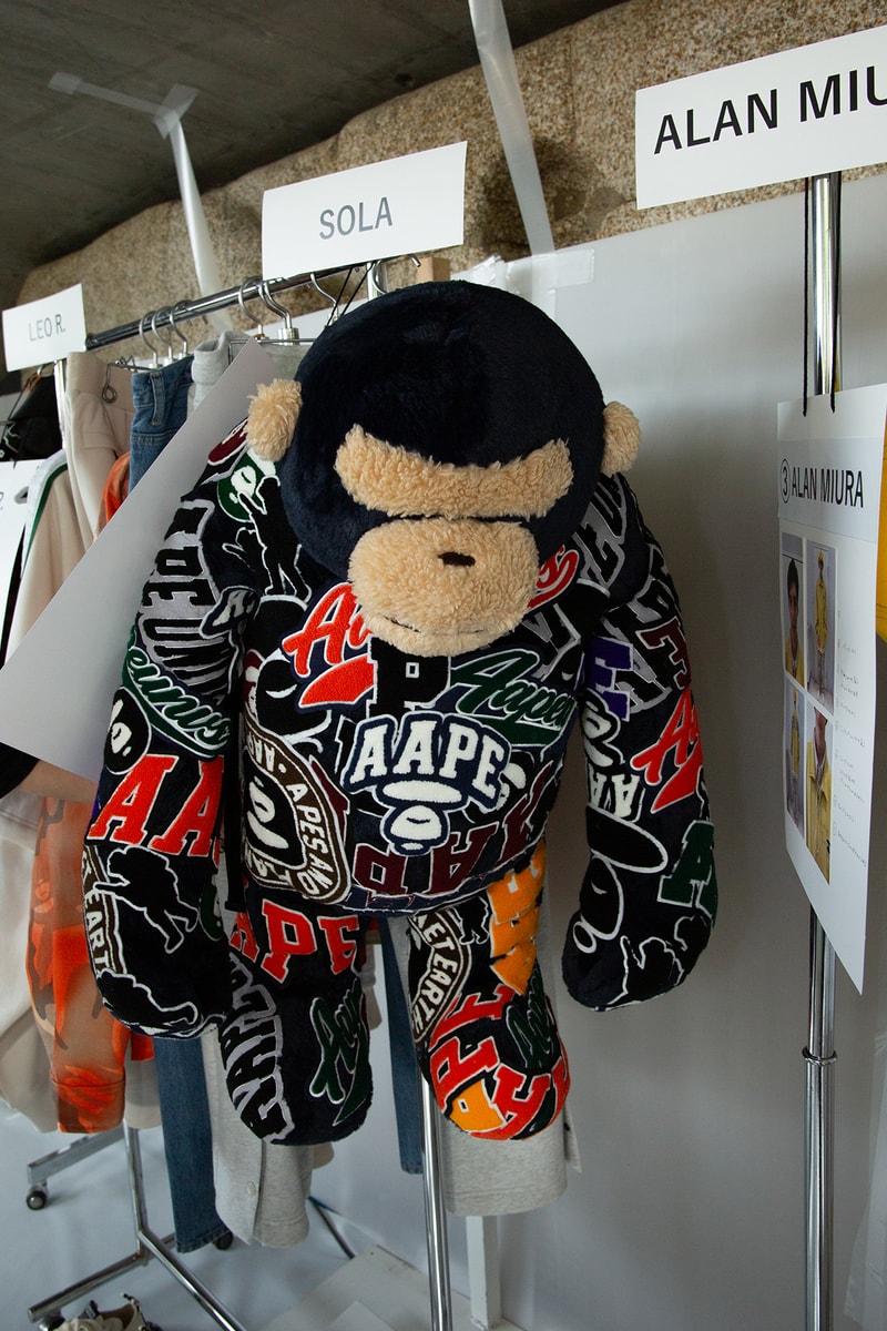 ア・ベイシング・エイプ 国内初ランウェイショーのバックステージに潜入 A BATHING APE®︎ 2024 spring summer collection backstage rakuten fashion week tokyo