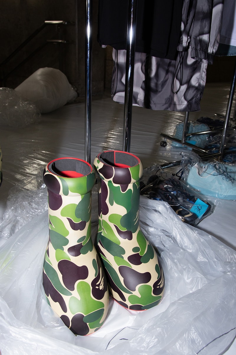 ア・ベイシング・エイプ 国内初ランウェイショーのバックステージに潜入 A BATHING APE®︎ 2024 spring summer collection backstage rakuten fashion week tokyo