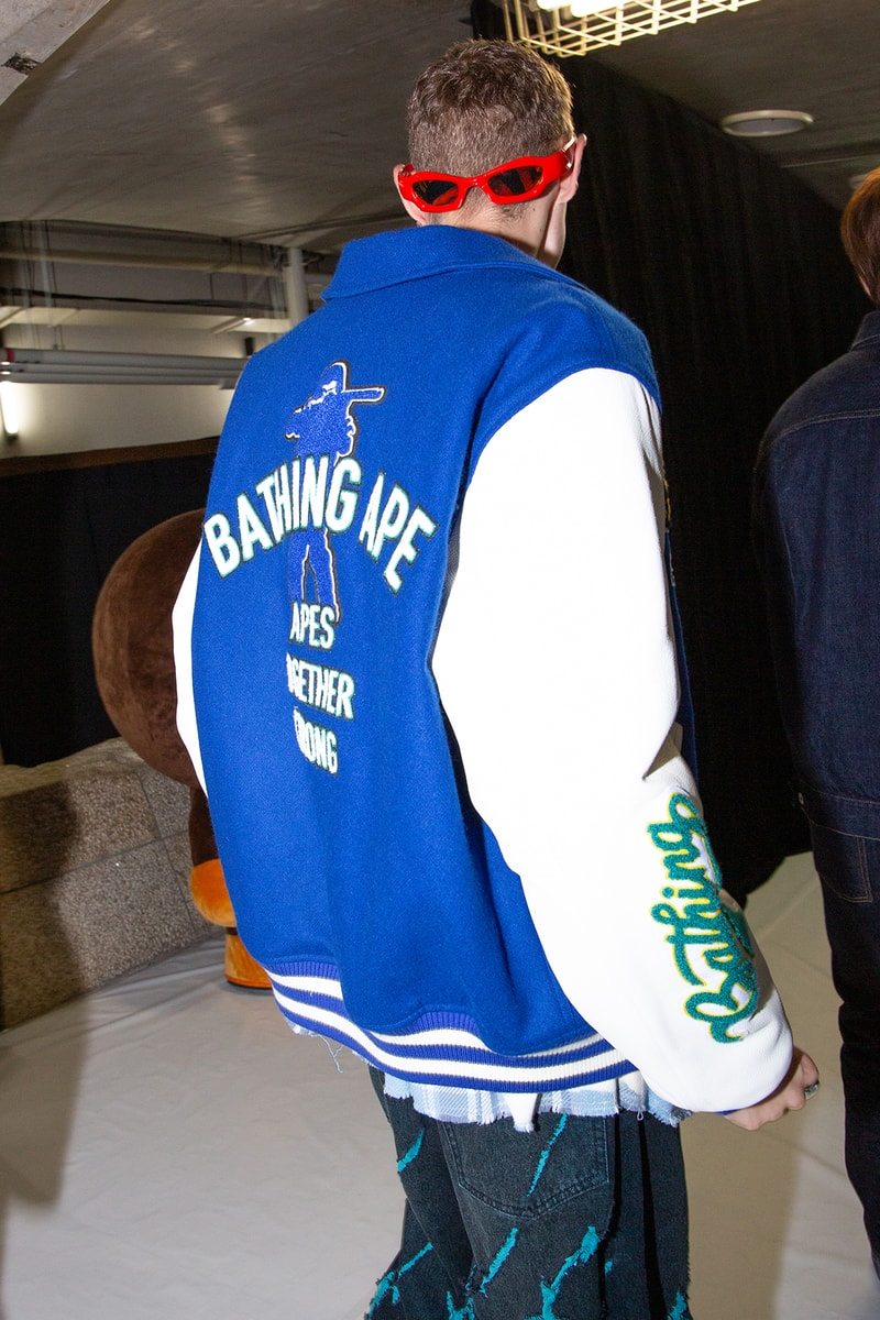 ア・ベイシング・エイプ 国内初ランウェイショーのバックステージに潜入 A BATHING APE®︎ 2024 spring summer collection backstage rakuten fashion week tokyo
