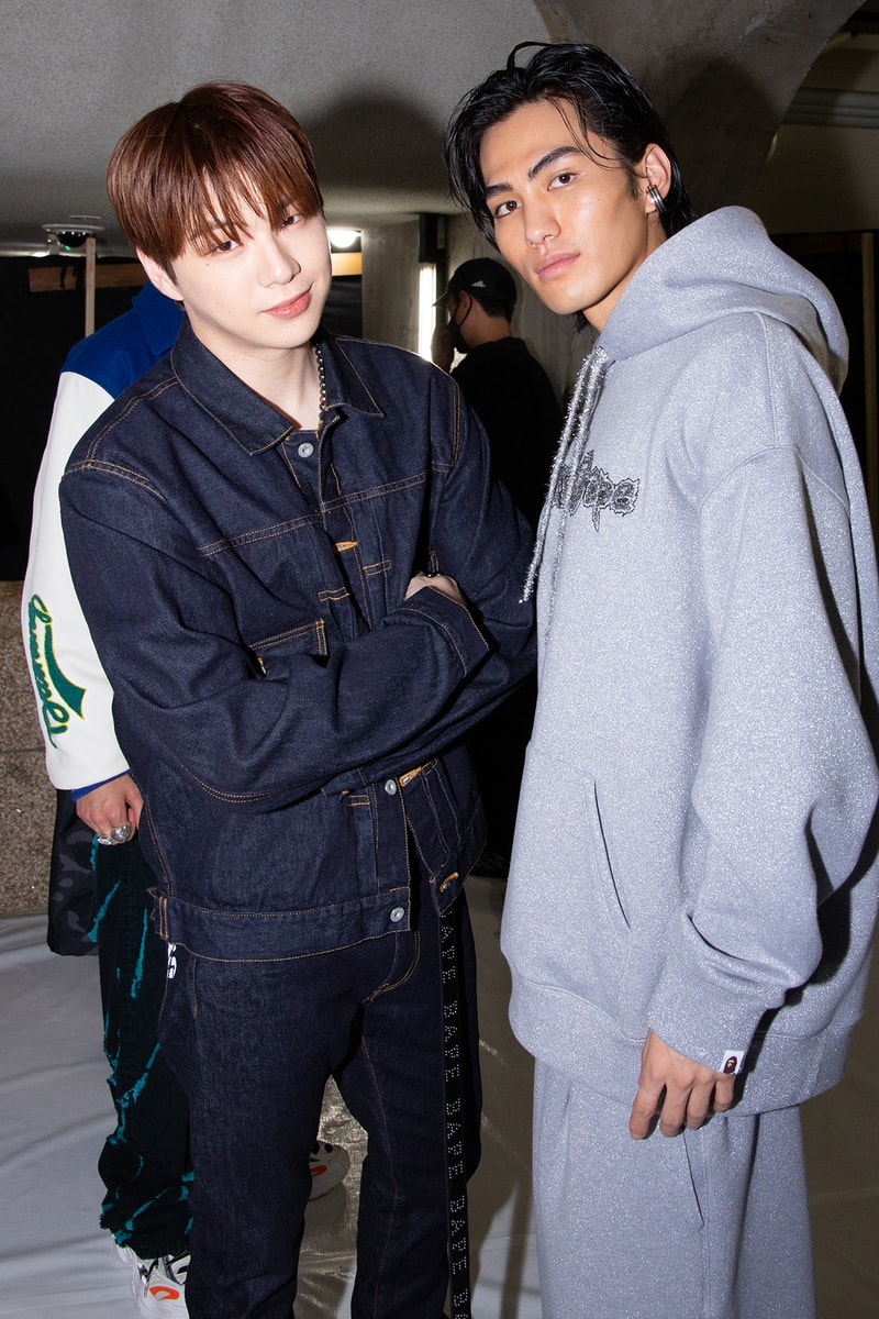 ア・ベイシング・エイプ 国内初ランウェイショーのバックステージに潜入 A BATHING APE®︎ 2024 spring summer collection backstage rakuten fashion week tokyo
