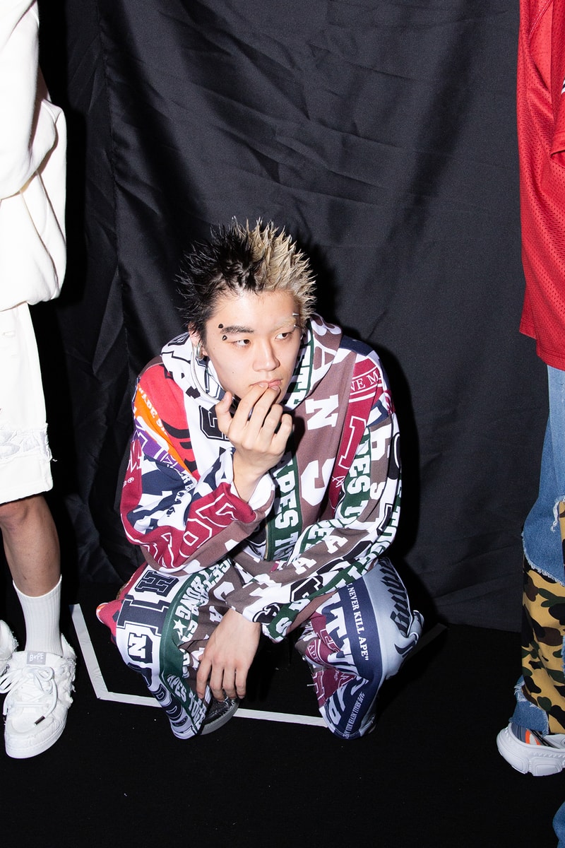 ア・ベイシング・エイプ 国内初ランウェイショーのバックステージに潜入 A BATHING APE®︎ 2024 spring summer collection backstage rakuten fashion week tokyo