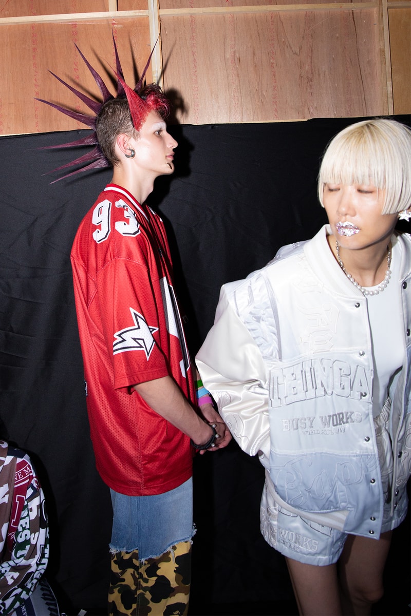 ア・ベイシング・エイプ 国内初ランウェイショーのバックステージに潜入 A BATHING APE®︎ 2024 spring summer collection backstage rakuten fashion week tokyo