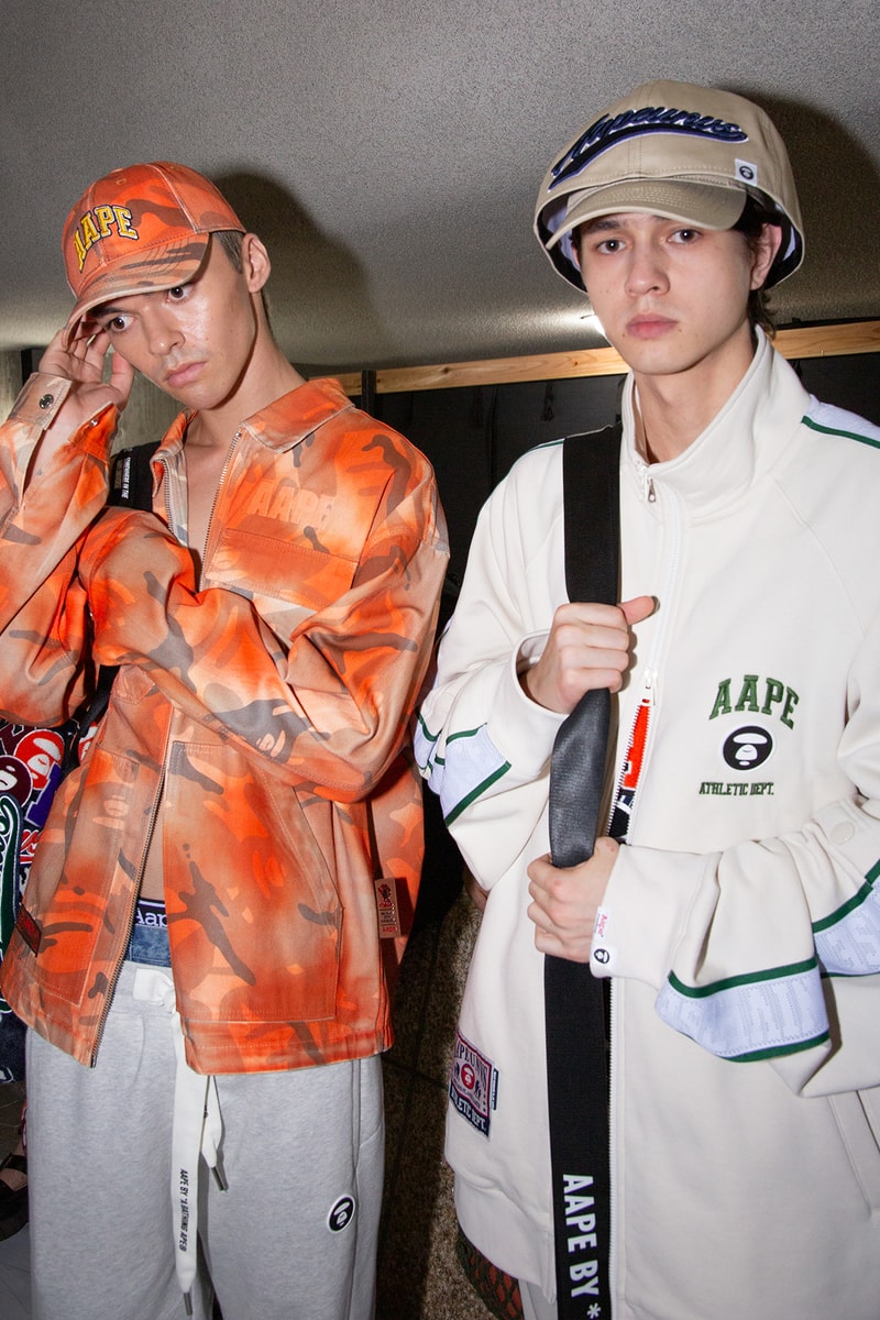 ア・ベイシング・エイプ 国内初ランウェイショーのバックステージに潜入 A BATHING APE®︎ 2024 spring summer collection backstage rakuten fashion week tokyo