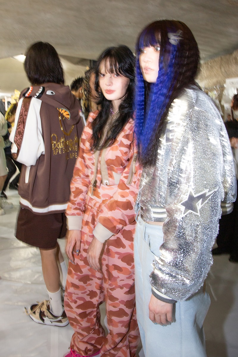 ア・ベイシング・エイプ 国内初ランウェイショーのバックステージに潜入 A BATHING APE®︎ 2024 spring summer collection backstage rakuten fashion week tokyo