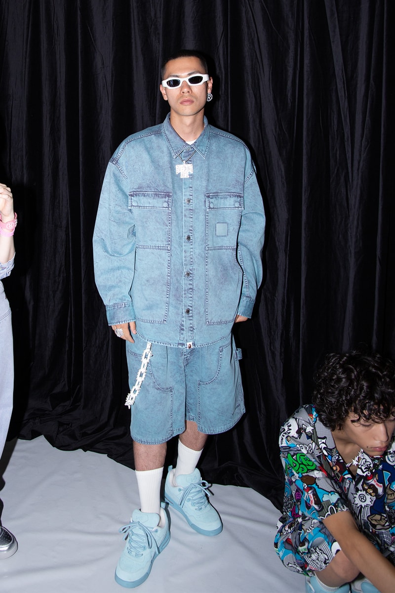 ア・ベイシング・エイプ 国内初ランウェイショーのバックステージに潜入 A BATHING APE®︎ 2024 spring summer collection backstage rakuten fashion week tokyo