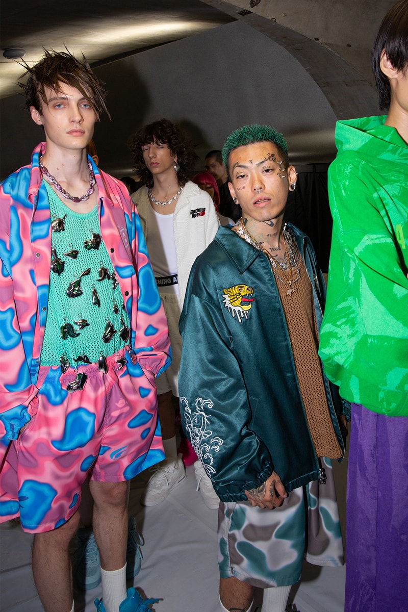 ア・ベイシング・エイプ 国内初ランウェイショーのバックステージに潜入 A BATHING APE®︎ 2024 spring summer collection backstage rakuten fashion week tokyo
