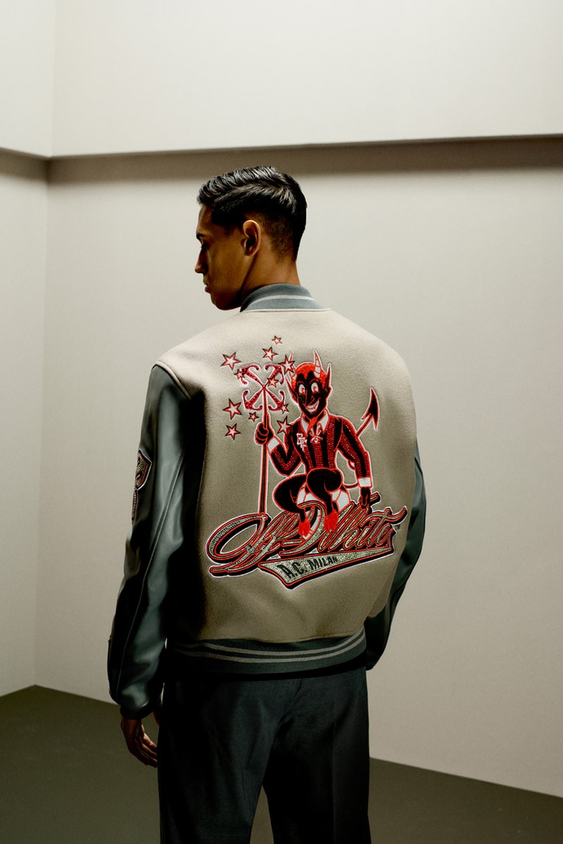 オフホワイトが AC ミランのオフフィールド用ユニフォームコレクション第2弾を発表 AC Milan and Off-White™ Return With New Uniform Collection