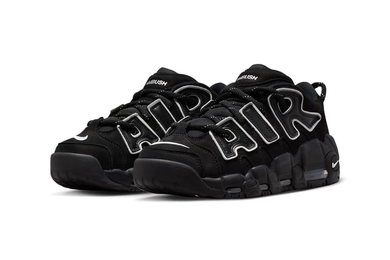 アンブッシュxナイキエアモアアップテンポロー “ブラックアンドホワイト”の公式ビジュアルをチェック AMBUSH to Convert Nike Air More Uptempo to Low-Top Release Info FB1299-001