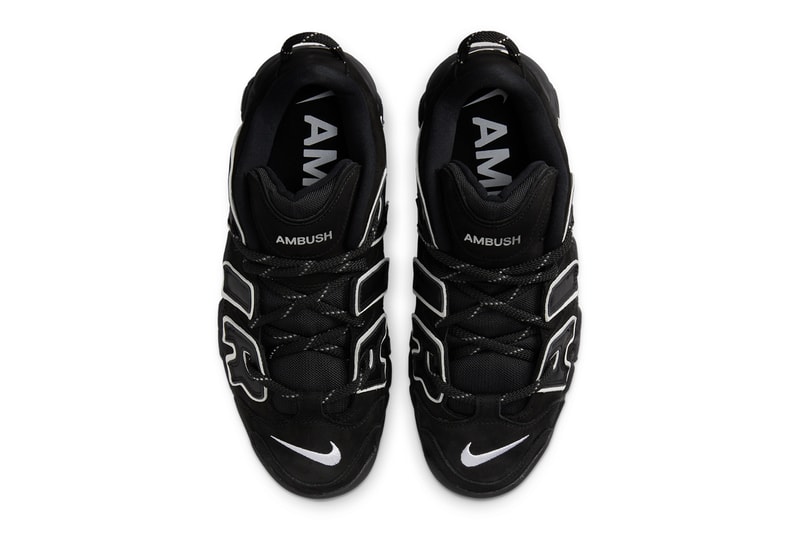 アンブッシュxナイキエアモアアップテンポロー “ブラックアンドホワイト”の公式ビジュアルをチェック AMBUSH to Convert Nike Air More Uptempo to Low-Top Release Info FB1299-001