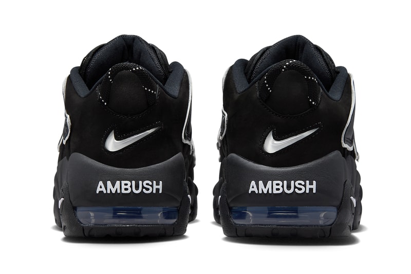 アンブッシュxナイキエアモアアップテンポロー “ブラックアンドホワイト”の公式ビジュアルをチェック AMBUSH to Convert Nike Air More Uptempo to Low-Top Release Info FB1299-001