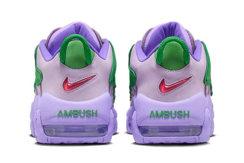アンブッシュ® x ナイキ エア モア アップテンポの国内発売情報が解禁 AMBUSH® Nike Air More Uptempo Low Lilac official images release info