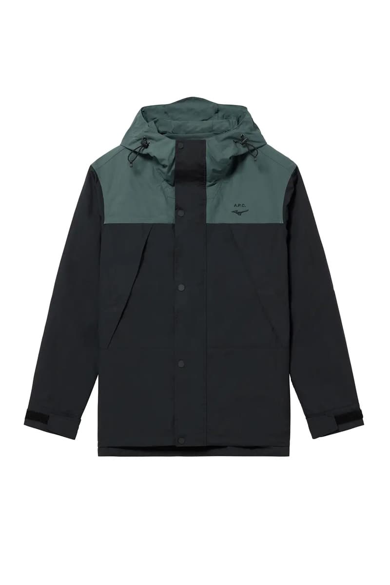 アーペーセーがミズノとのコラボマウンテンジャケットを発売 A.P.C. x Mizuno Parka Montagne Japan Only Mountain Jacket Collaboration Release Info