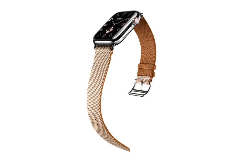 アップルとエルメスがレザー不使用の新作ウォッチバンドを発表 Apple and Hermès Unveil New Watch Bands wonderlust event apple watch french luxury brand toile h twill jump bright orange