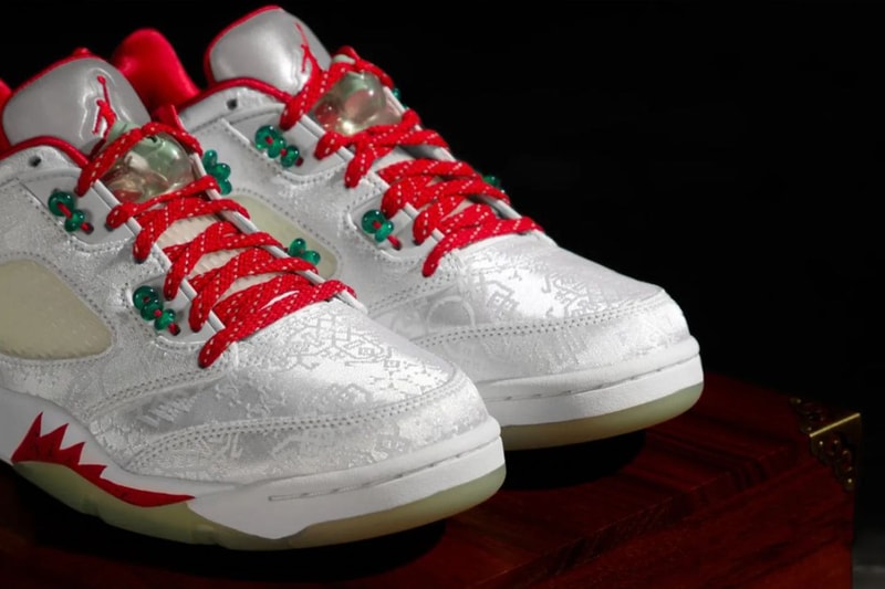 クロットの20周年を祝うエアジョーダン ジェイド 5 20th アニバーサリーエディションが登場 CLOT Air Jordan Jade 5 White Silk Anniversary Edition Info