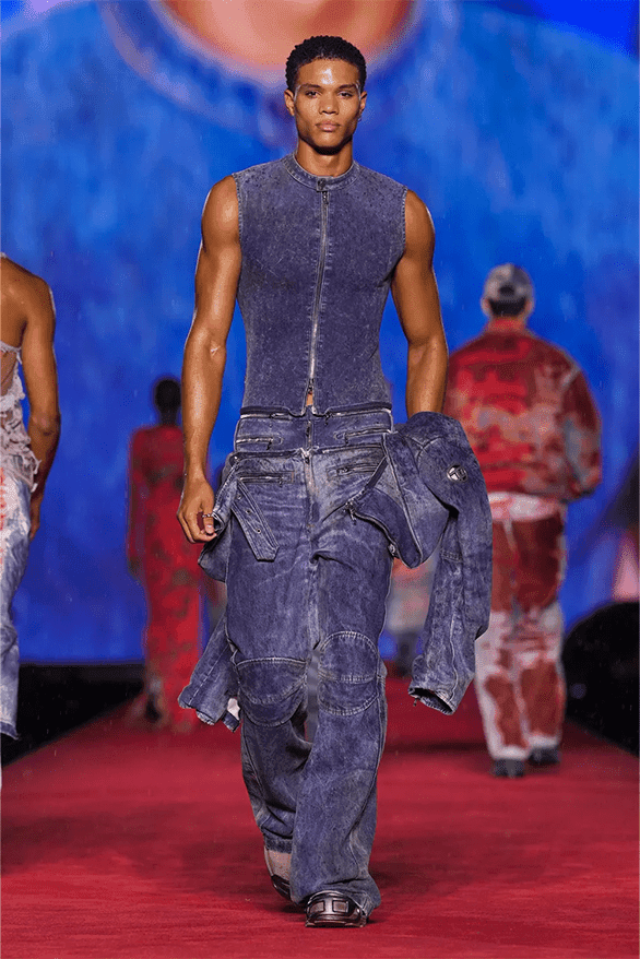 ディーゼル2024年春夏コレクション Diesel Spring Summer 2024 Milan Fashion Week denim menswear womenswear Glenn Martens runway