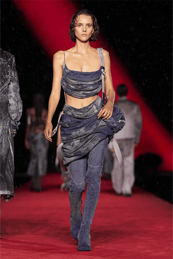 ディーゼル2024年春夏コレクション Diesel Spring Summer 2024 Milan Fashion Week denim menswear womenswear Glenn Martens runway