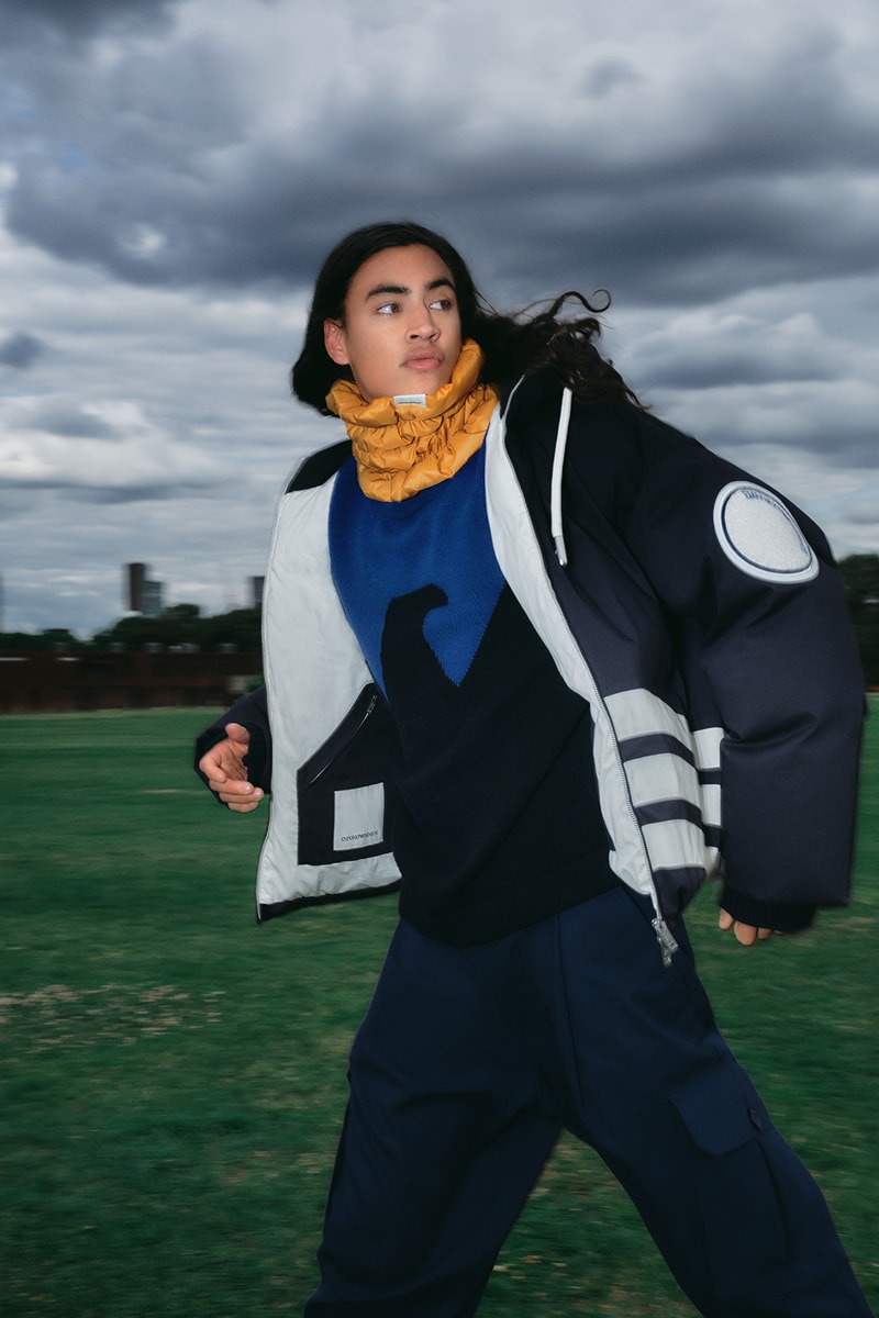 エンポリオ アルマーニから都市と海の環境にフォーカスした最新コレクションがリリース emporio armani nature brings us together city symbiosis connection sustainable fall winter 2023 ocean bio materials envionmentally friendly 