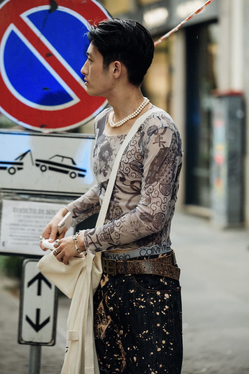 ストリートスタイル : ミラノ・ファッションウィーク 2024年春夏 Milan Fashion Week SS24 Street Style prada versace bottega veneta gucci dolce & gabbana ferragamo diesel