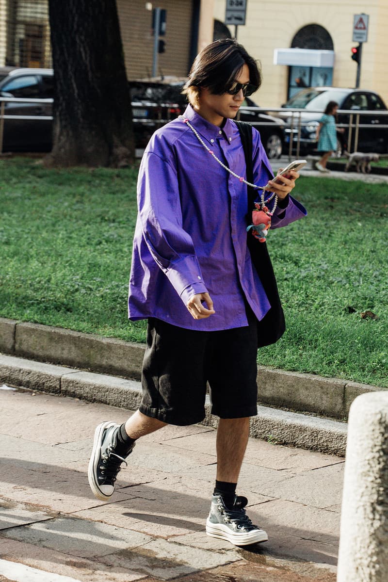 ストリートスタイル : ミラノ・ファッションウィーク 2024年春夏 Milan Fashion Week SS24 Street Style prada versace bottega veneta gucci dolce & gabbana ferragamo diesel