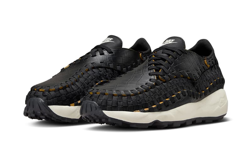 Nike Air Footscape Woven から高級感溢れる “Black Croc” が登場