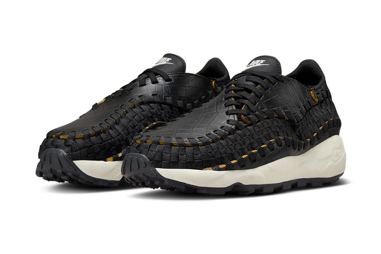Nike Air Footscape Woven から高級感溢れる “Black Croc” が登場