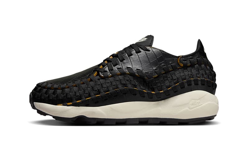 ナイキエアフットスケープウーブンから高級感溢れるブラッククロコ”が登場 nike air footscape woven black croc FQ8129 010 release date info store list buying guide photos price 