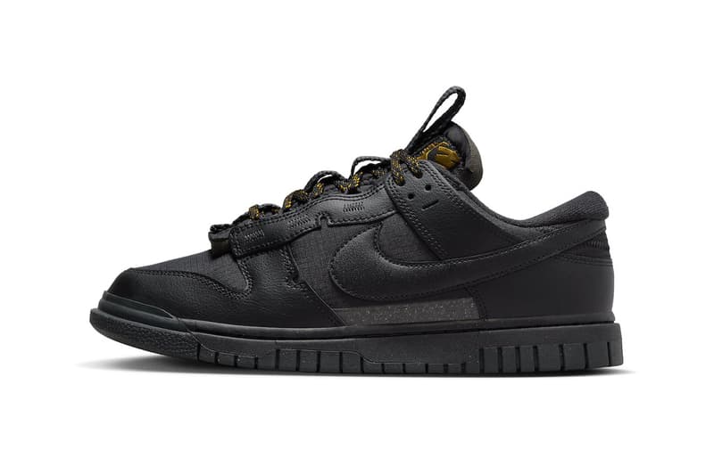 ナイキ ダンクロー リマスタードからラグジュアリーな雰囲気のブラック/ゴールドが登場 Nike Dunk Low Remastered Appears in Black and Gold FB8894-001 Black/Black-Metallic Gold low top skater shoes holiday 2023 swoosh