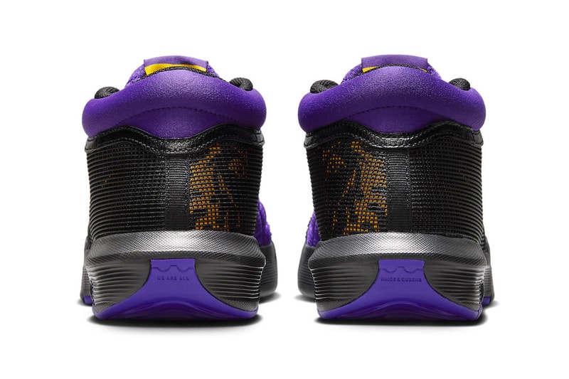 ナイキとフェイズ・クランからレブロン ウィットネス 8 レイカーズが登場 Official Look at the Nike LeBron Witness 8 "Lakers" FB2239-001 Black/University Gold-Field Purple lebron james king james los angeles lakers nba basketball shoes strive for greatness swoosh 