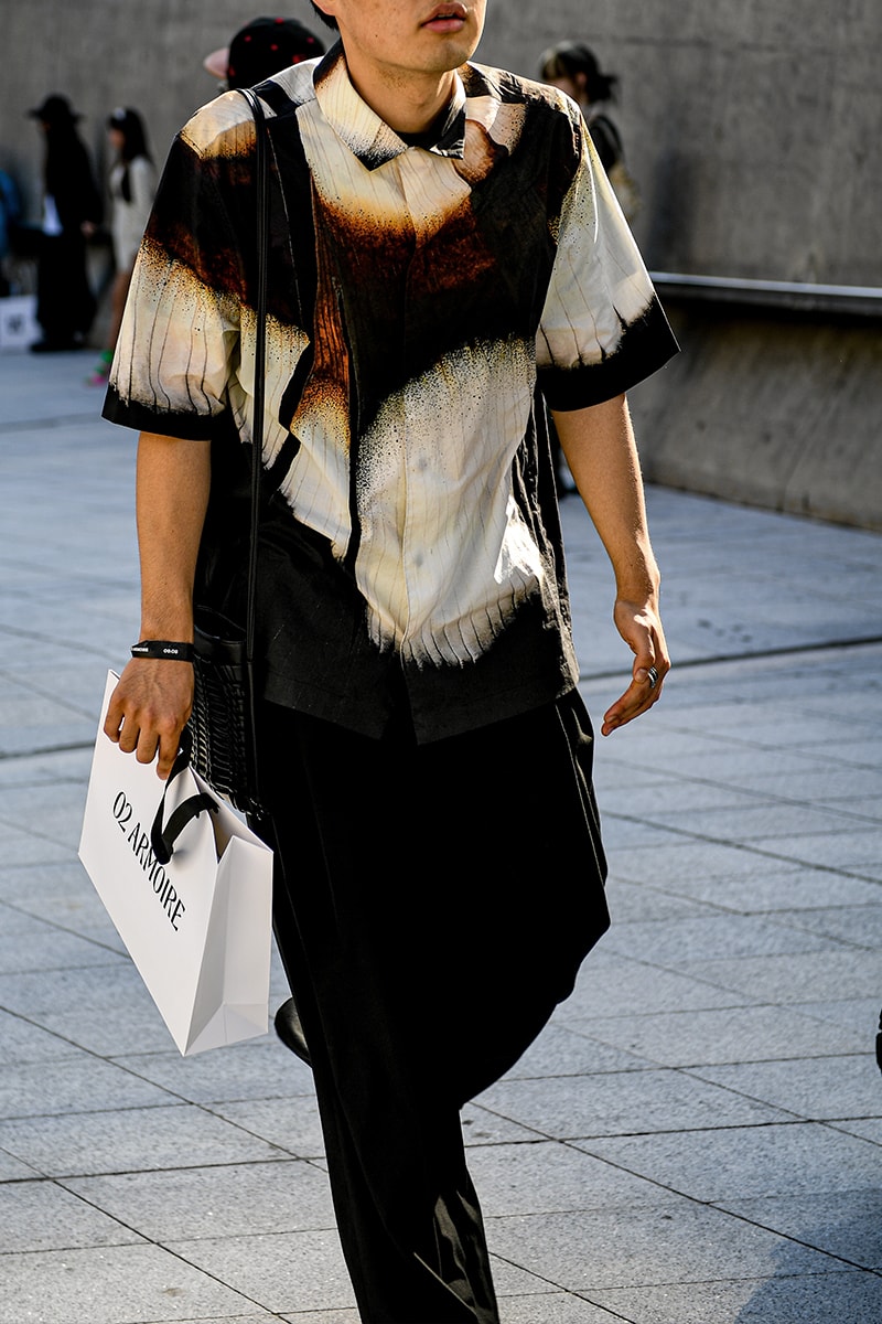 ストリートスタイル:ソウル・ファッションウィーク・メンズ 2024年春夏 Seoul Fashion Week SS24 Street Style Spring summer 2024 menswear street style casual wear t-shirts oversized pants denim wear new jeans