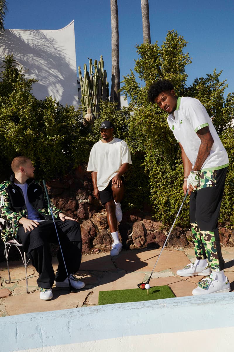 ア・ベイシング・エイプ x アディダス オリジナルスから初となるゴルフコレクションがローンチ A BATHING APE®︎ x adidas Golf Collection fall winter 2023 release info BAPE®️ adidas Originals