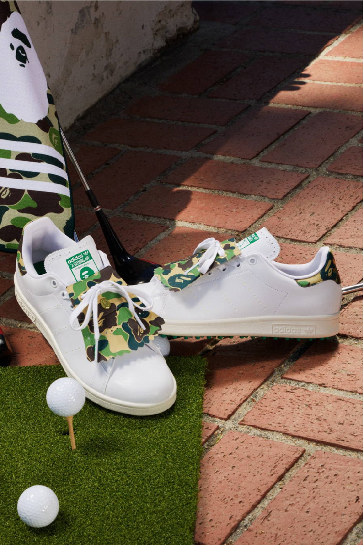 ア・ベイシング・エイプ x アディダス オリジナルスから初となるゴルフコレクションがローンチ A BATHING APE®︎ x adidas Golf Collection fall winter 2023 release info BAPE®️ adidas Originals