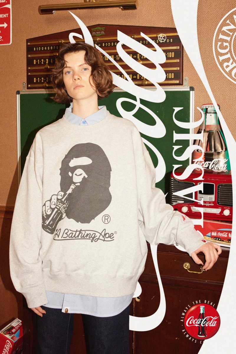 ア・ベイシング・エイプからコカ･コーラとの最新コラボコレクションが到着 A BATHING APE® x Coca-Cola®︎ collab collection 2023 fall winter release info